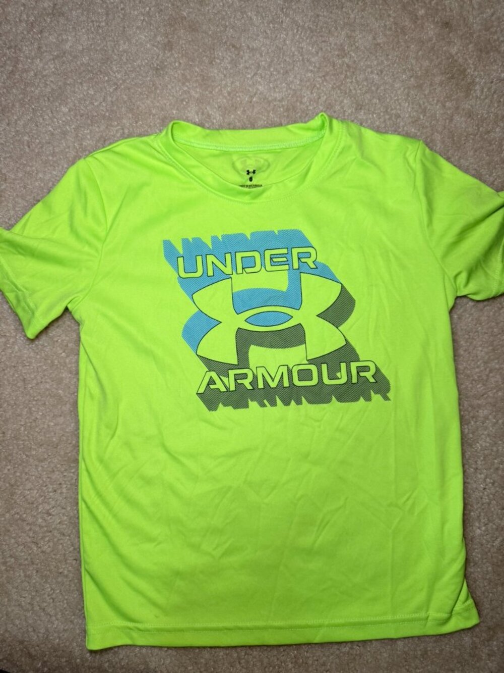 Boys Athletic Shirt Lot Size 5/6–6/8 Puma & Under Armour – 3 Pieces